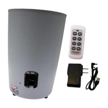 Imagem de YIJU Robô de Tênis de Mesa, Máquina Automática de Bolas, Portátil, Bolas de Saque com Loop, para Treinamento de Iniciantes, Diversão Automática, Cinza