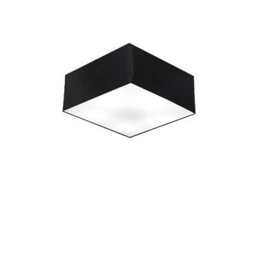 Imagem de Plafon De Sobrepor Quadrado Sp-3000 Cúpula Cor Preto