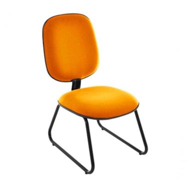 Imagem de Cadeira Diretor Trapézio Para Escritório Linha Uno Laranja