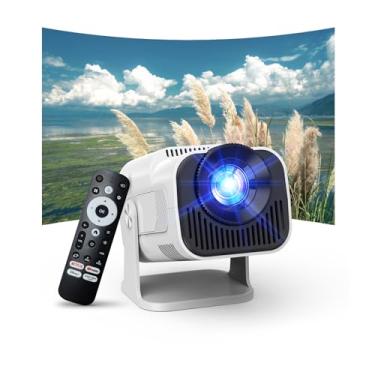 Imagem de Gaimoo [Netfiix Official/Stereo Speakers] Projetor 4K Com Wi-Fi E Bluetooth, Miniprojetor Portátil Nativo 1080P, Uso Com Um Clique, Netflix/Youtube/Primevideo/D+ Integrado, Projetor Inteligente Para