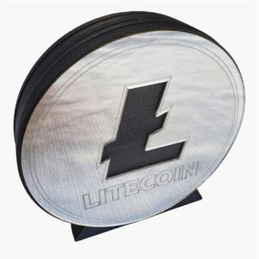 Imagem de Criptomoeda 3D Litecoin (LTC) Decorativa 16CM - By Hands