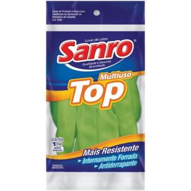 Imagem de Luva Sanro Ant.for.top Verde Pequena