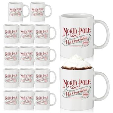 Imagem de Yaomiao 16 peças, caneca do polo norte, caneca de chocolate quente, xícara de café de Natal, presentes de Natal, copos de cerâmica de Natal com alça para mulheres, homens, equipe, funcionário