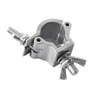 Imagem de Conector de braçadeira de andaime de liga de alumínio, acoplador giratório para tubo redondo, braçadeira fixa cruzada com porca de asa, junta universal para equipamentos e sistemas de palco