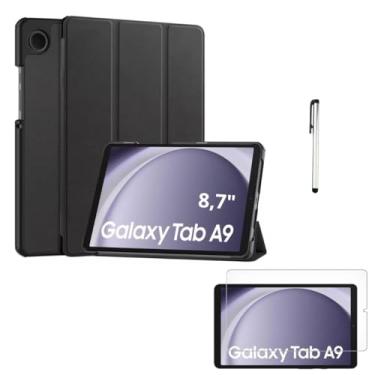 Imagem de Capa Flip Comp Tab Galaxy A9 X110 X115 8.7 + Película Vidro (Preto)