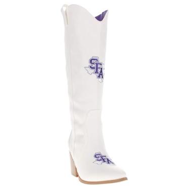 Imagem de Vaccari Blair Botas femininas de couro sintético premium NCAA Athletics cano alto cowboy, Stephen F. Austin Lumberjacks, 41