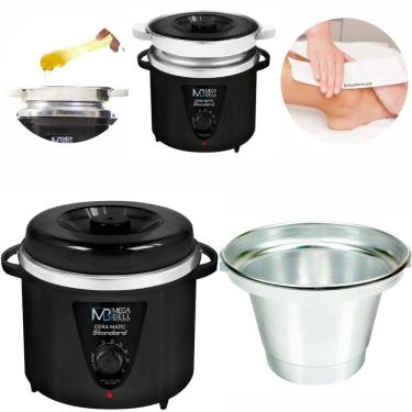 Imagem de Panela Aquecedora De Cera Termocera Depilação + Refil 900G