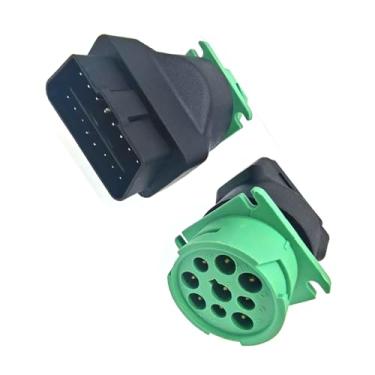 Imagem de Adaptador OBD2 automotivo OBD2 macho para J1939 fêmea adaptador de 16 pinos para 9 pinos para Volvo