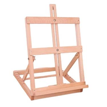 Imagem de Lilihuimaoyi Cavalete de Mesa, Prancheta de Desenho com ângulo Ajustável, Leve, para Esboços E Pinturas. Ideal para Estúdios de Artistas, Faia