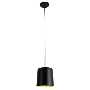 Imagem de Pendente Bot Preto E Dourado 1xe27 - Bella Iluminação