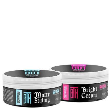 Imagem de Kit Pomada Matte Styling + Brilho Bright Cream Bth 150G