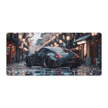 Imagem de FoRes JDM Car 370z Japanese Street Static Large Gaming Mouse Pads antiderrapante base de borracha tapete de mesa laptop acessórios de computador suprimentos bloco de escrita para escritório casa 40 x