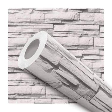 Imagem de Papel De Parede Adesivo Lavável Sala Canjiquinha Efeito 3D Cinza - Del