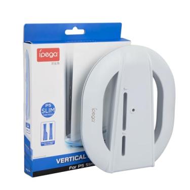 Imagem de Suporte Vertical Premium para PS5 Slim (Versões Disc & Digital) e PS5 Pro – Base de Substituição Antiderrapante, Estável e com Parafuso de Fixação – Cor Branco
