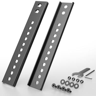 Imagem de Kit de suporte de placa extensora VESA vertical para TVs com padrão VESA baixo, serve para suportes de teto de TV/suportes de parede de TV, 1 par, preto