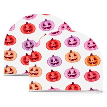 Imagem de Wassud Abóboras Porta-guardanapos de acrílico, dispensador de guardanapos de papel moderno em forma de U para mesa, cozinha, sala de jantar, bancada 2 peças (comporta 50-60 guardanapos)