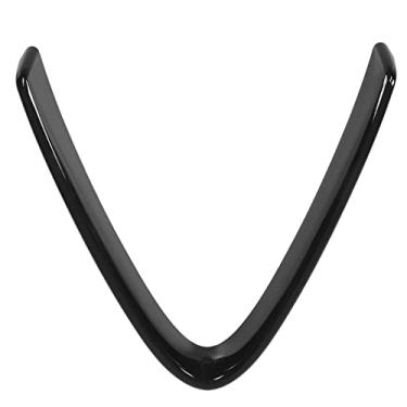 Imagem de Luocute Guarnição da Grade Frontal, Capa Decorativa Preta Brilhante Resistente a Arranhões para Giulia 2017 2020, Substituição de Grades Automotivas Com Fita Adesiva para Fácil