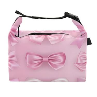 Imagem de STAYTOP Lancheira fofa de gravata borboleta com fivela, lancheira isolada para meninos e meninas, lancheira térmica para trabalho escolar