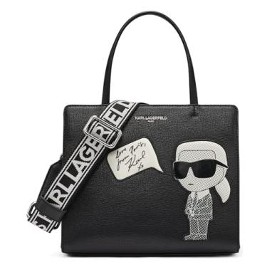 Imagem de Karl Lagerfeld Bolsa Paris Maybelle com amor de Paris, preta/prata, tamanho único