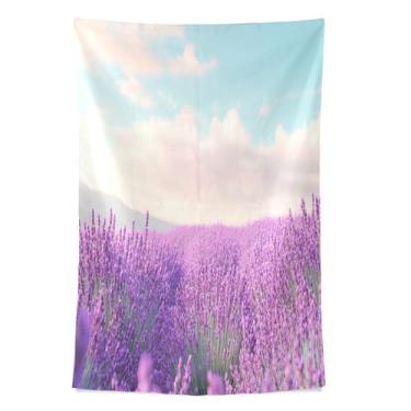 Imagem de STAYTOP Tapeçaria linda lavanda (1) tapeçarias de parede para decoração de casa decoração de dormitório sala de estar quarto tapete de parede (60 × 51 polegadas)