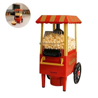 Imagem de Pipoqueira Elétrica Retrô Ar Quente sem Óleo Vermelha 1100W 220V