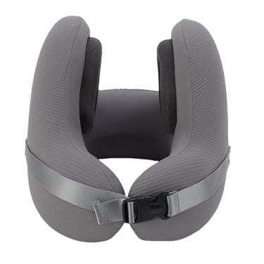 Imagem de Travesseiro de pescoço para viagem com protetores de ouvido com cancelamento de ruído Espuma viscoelástica de alta densidade Travesseiro de apoio para pescoço em forma de U para