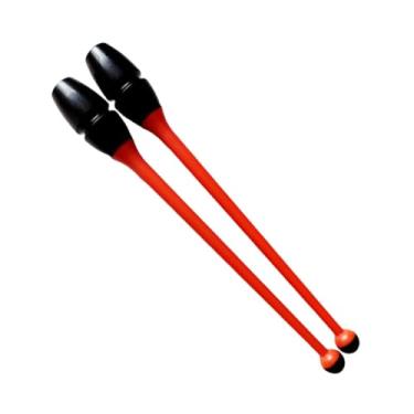 Imagem de KiBcsLic Bastões de Ginástica Rítmica Conectáveis, Equipamento de Treinamento de Ginástica, 45,5 cm, para Apresentações, Performances e Competições, Laranja