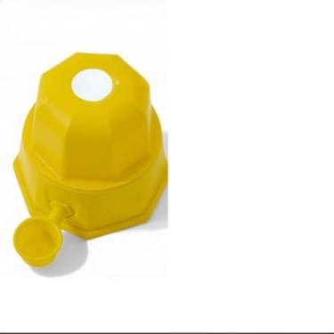 Imagem de Bebedouro para Gatos e Cachorros 2,3L – Anti Molhar Pelos, Antiderrapante(Amarelo)