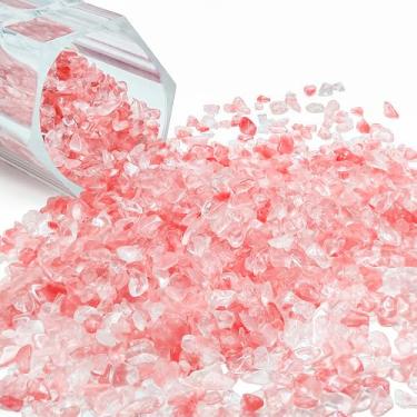 Imagem de Kaiyuan Dynasty 230 g (230 g, 5-7 mm, pedras preciosas naturais vermelhas melancia, cristais de Reiki, cura, lascas de cristal, melancia, vermelho, cascalho para vasos, aquário, plantas suculentas