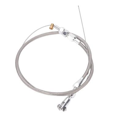 Imagem de aqxreight Cabo de Acelerador de Aço Inoxidável à Prova de Ferrugem Adequado para a Maioria Dos Pedais de Acelerador Cabo de Complexo de Longa Duração de 24 PolegadasCabo de de AceleradorCabo de (24