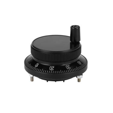 Imagem de Estink 60mm CNC Pulse Encoder Manual de Controle Manual para Fresadora CNC Com 100 Posições de Parada Engrenagem de Metal 5V Proteção IP54 (Preto)