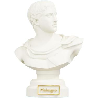 Imagem de Estátua Busto Meleagro - Argonauta (Cor Mármore Dourado)