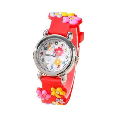 Imagem de Conjunto De Relógio De Pulso Infantil Com Desenhos Animados, Mostrador