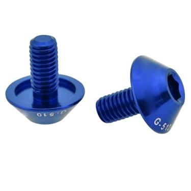 Imagem de Cryfokt Suporte de Gaiola para Garrafa de Bicicleta Parafusos de Parafuso Duráveis ​​para Garrafas de água Acessórios Decorativos para Bicicletas de Liga de Alumínio G-510 2 Unidades M5 * 12 Mm (#3)