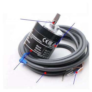 Imagem de Codificador rotativo E6B2CWZ6C Codificador rotativo E6B2-CWZ6C 20 30 40 60 100 200 360 400 500 600 1000 1024 1800 2000 2500P/R 5-24v (cor : 12000 PR)