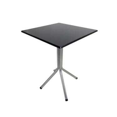 Imagem de Mesa Bistrô Baixa Estrutura Em Aço Com Tampo 60cm Quadrado MDF - SHOPE