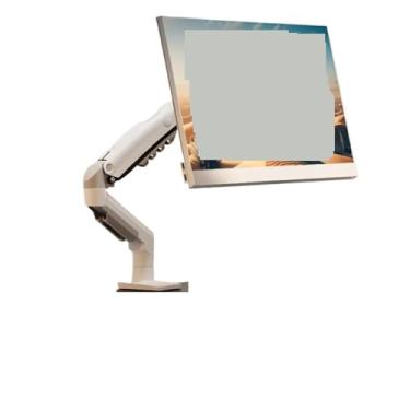 Imagem de Suporte para monitor de computador desktop F80, braço robótico, tela dupla, suspenso, sem perfuração, suporte mecânico para computador (branco)