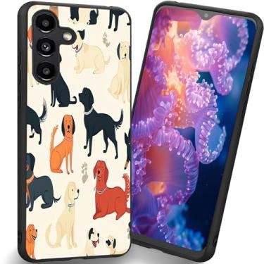 Imagem de RUUHLJLET Projetada para Samsung Galaxy S26 Plus de 6,7 polegadas, a capa fosca macia oferece proteção total (cachorro fofo de desenho animado)