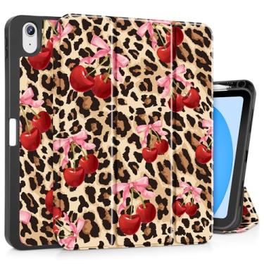 Imagem de May Chen Capa para iPad Air M3 de 13 polegadas com chip M2 2025 2024, capas para tablet com três dobras + suporte para lápis + despertar/hibernar automático + capa traseira com suporte protetor de TPU