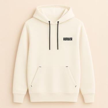 Imagem de Moletom Canguru Flanelado Liso Algodão Unissex Blusa De Frio - Hunter 