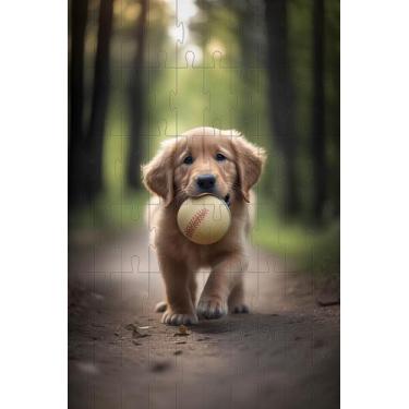 Imagem de Kit 2 Quebra-Cabeças Cognitivos Cachorrinhos 40 peças - Coleção TEA