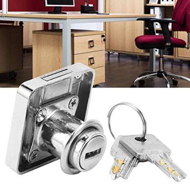 Imagem de Trava de Porta Armário Gaveta Arquivos Caixa Jóias Suprimentos Escritório e Residência - Roubo Liga Zinco Chave Cobre Puro Longa Vida Útil