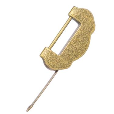 Imagem de GLOGLOW Ferramenta de Rebitagem Fechadura Decorativa de Estilo retrô Inovador Com para Bolsa de Armário de Porta, Com Borla para Símbolo de Amor Eterno Fechadura Antiga de Liga de Zinco, Antiga