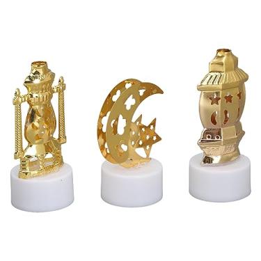 Imagem de ZJchao 3pcs Luz de Vela LED, Lâmpada de Natal Vintage Estrela Lua Farol Decoração Em Forma de Lâmpada de óleo Com Brilho Ajustável, para Presente Festivo de Feriado