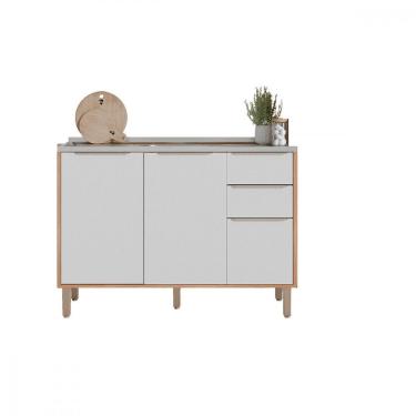 Imagem de Balcão 3 Portas 2 Gavetas 120cm sem tampo Divina MGM Móveis