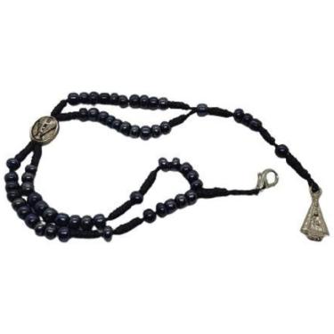 Imagem de Terço Pulseira Nossa Senhora Hematita