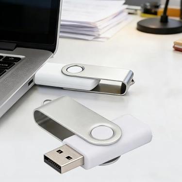 Imagem de Flash Drives USB a granel de 16 GB, unidades flash USB 3.0, unidades USB a granel, pacote com pen drive (branco, 1 peça)