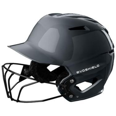 Imagem de EvoShield Capacete de rebatedor brilhante XVT 2.0 com máscara facial - carvão, grande/GG