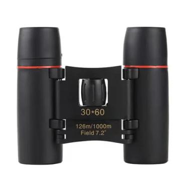 Imagem de Binóculos compactos de filme vermelho, 76 x 152 cm, mini binóculos portáteis de alta definição, dobráveis para fácil armazenamento, para observação de pássaros, caça, shows, teatros, óperas, viagens