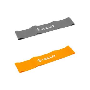 Imagem de Kit 2 Faixas Mini Band 2 Niveis de Resistencia Vollo